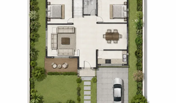 Featured Image of Prestige Indavara Chikmagalur 40x60 Plot Plan